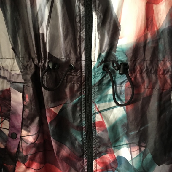 PUMA Multicolor Print Hip Hop Oversized Hooded Nylon Windbreaker M - Picture 4 of 6